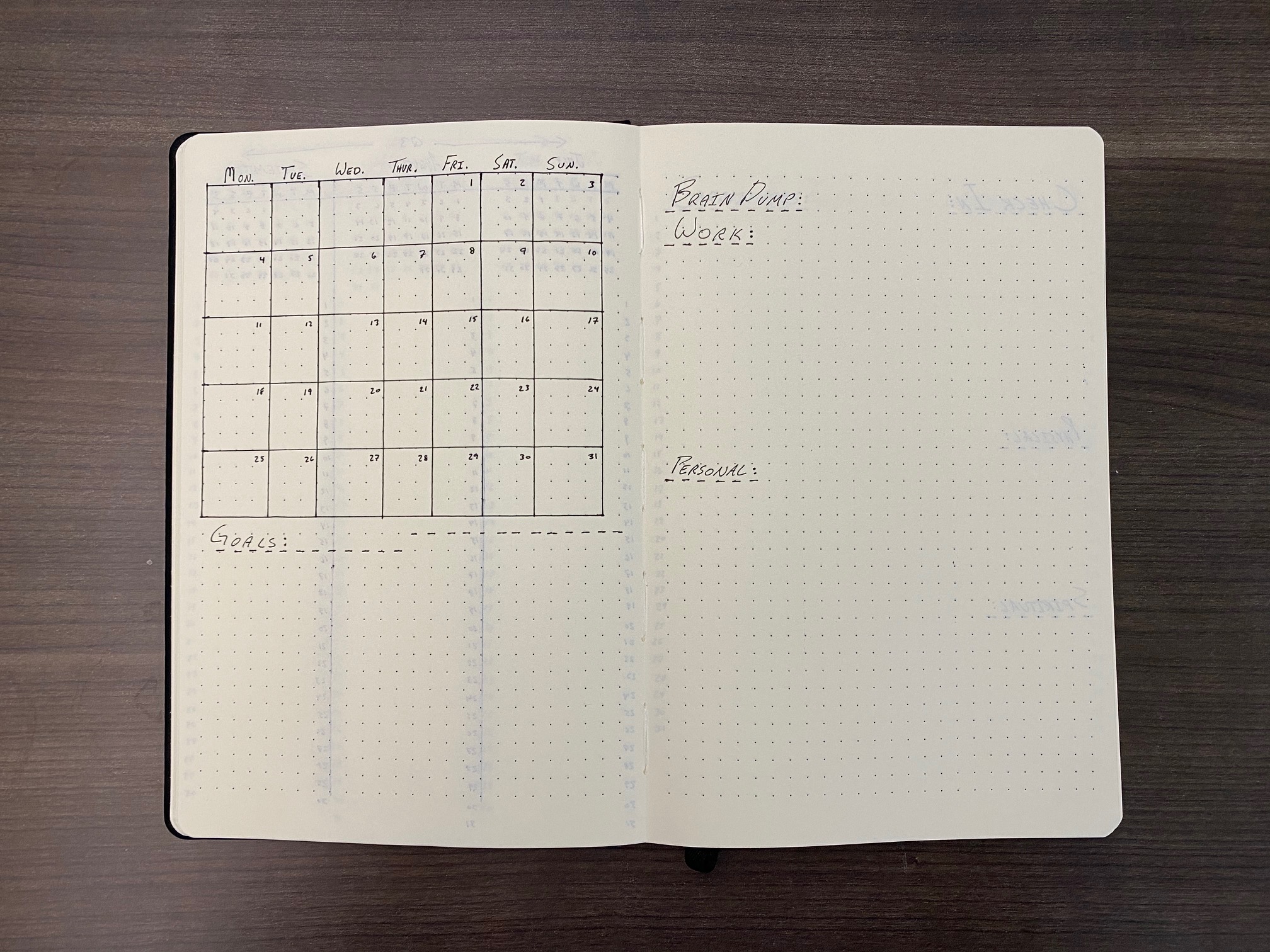 Month at a glance