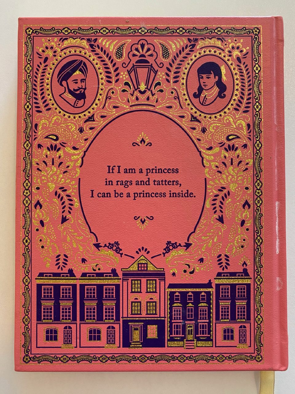 Back cover of Drew's copy of A Little Princess