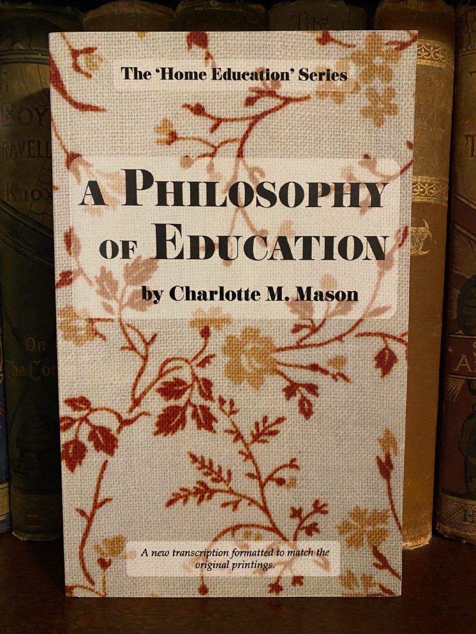 Front cover of Drew's copy of A Philosophy of Education