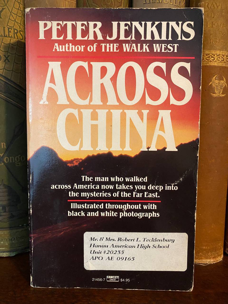 Cover of Drew's copy of Across China