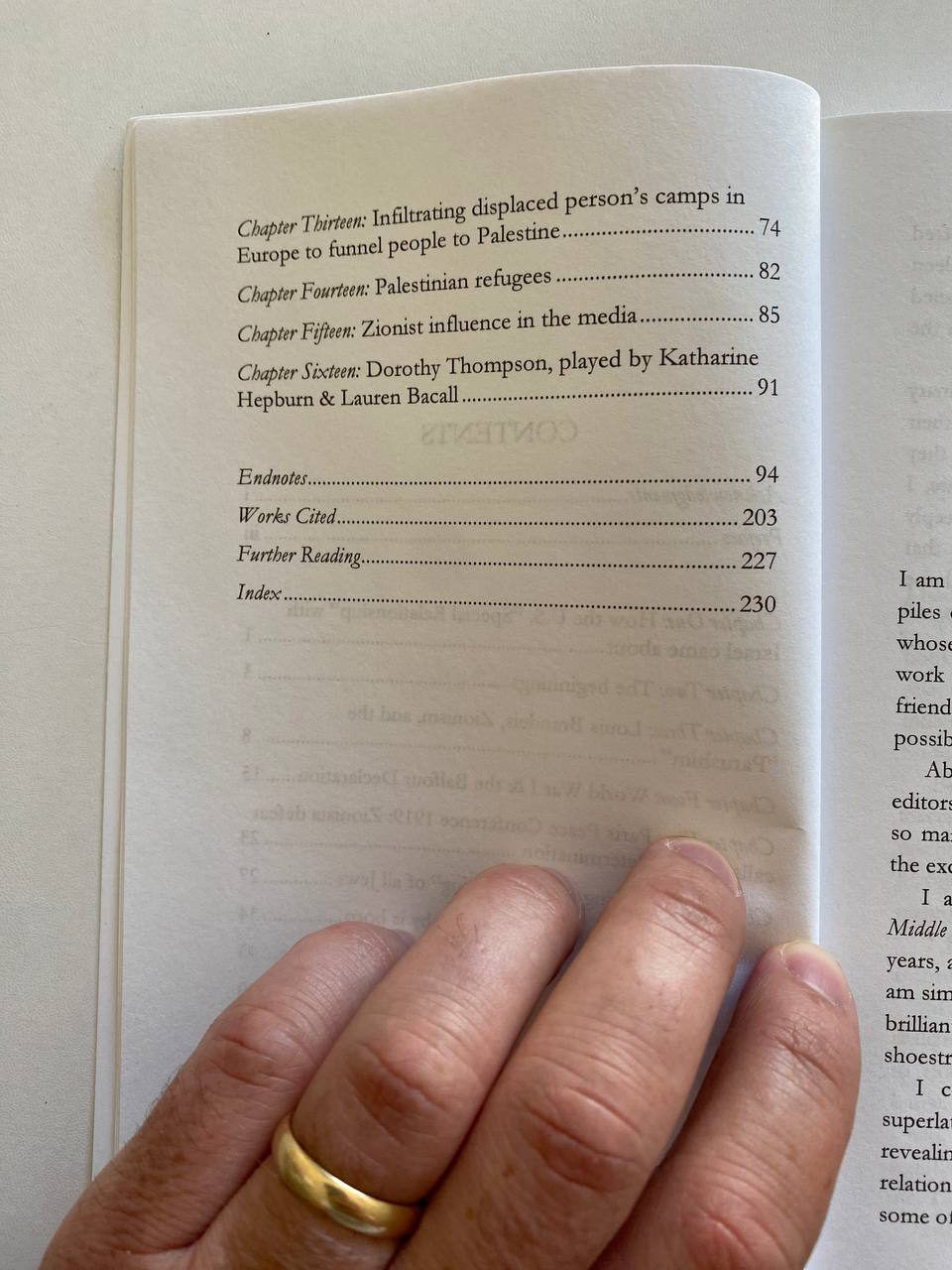 Physical detail of Drew's copy of Against Our Better Judgment
