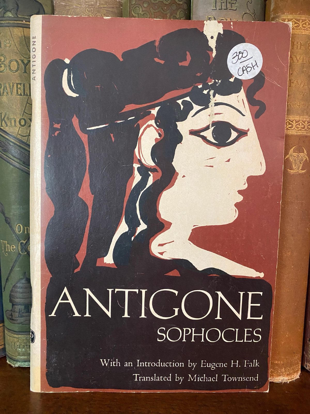 Cover of Drew's copy of Antigone