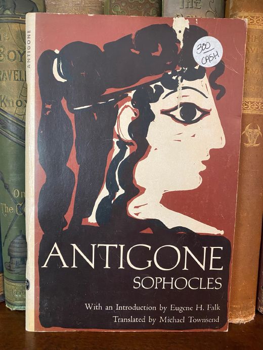 Cover of Drew's copy of Antigone