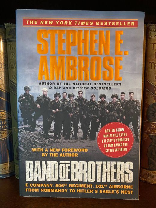 Cover of Drew's copy of Band of Brothers