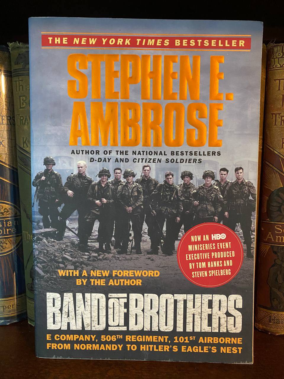 Cover of Drew's copy of Band of Brothers