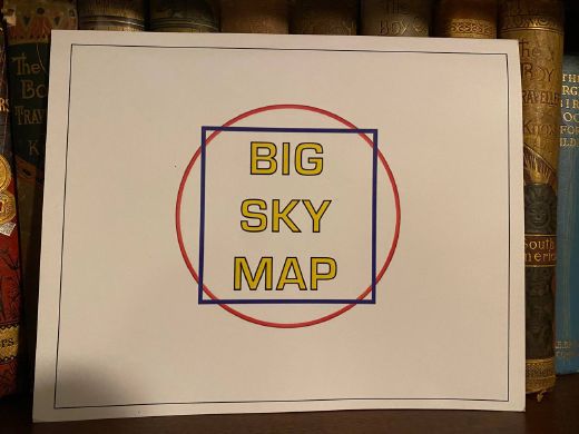 Cover of Drew's copy of Big Sky Map