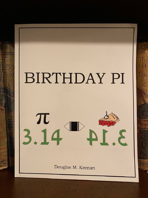 Cover of Drew's copy of Birthday Pi