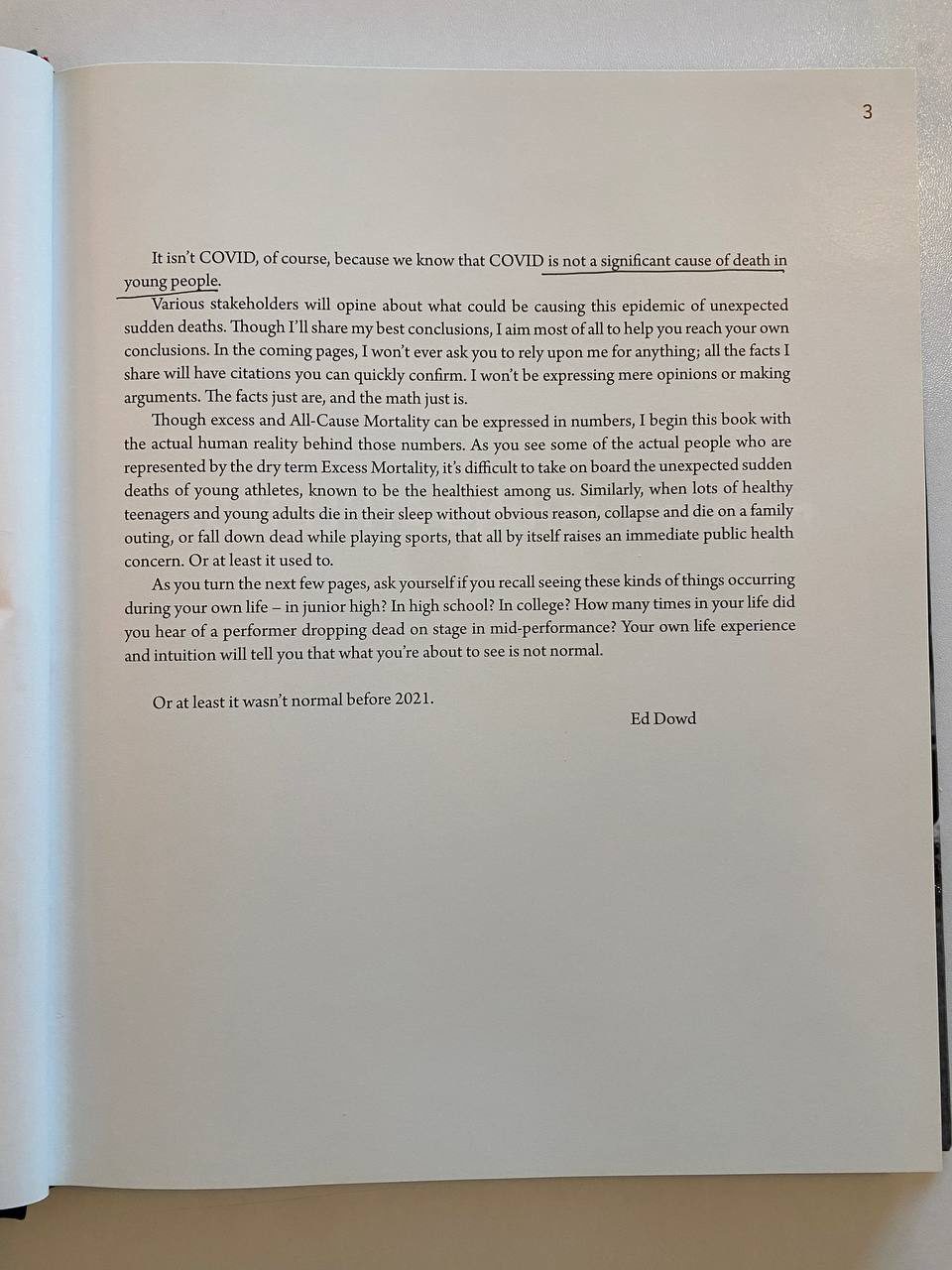 Physical detail of Drew's copy of "Cause Unknown"