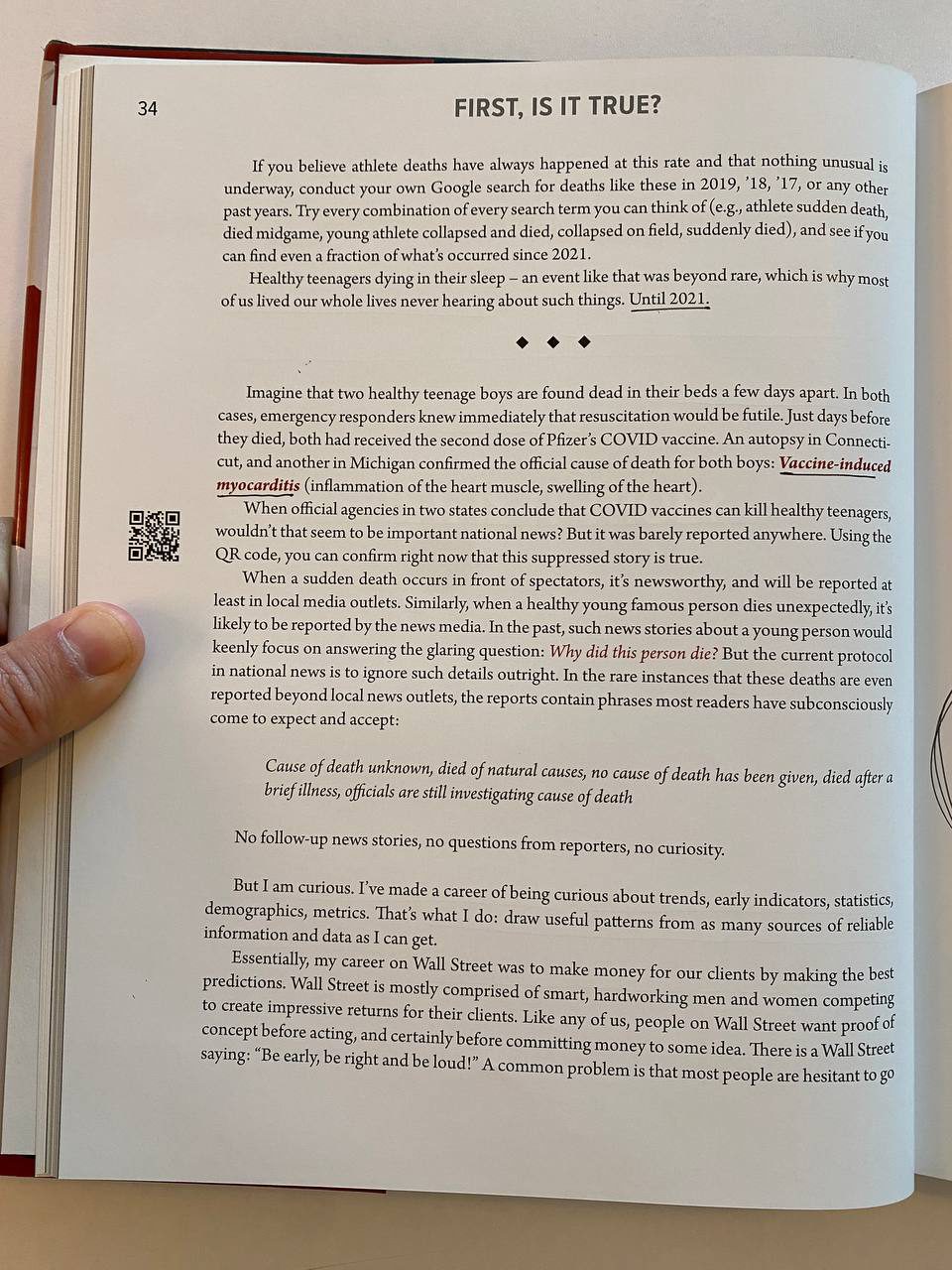 Physical detail of Drew's copy of "Cause Unknown"