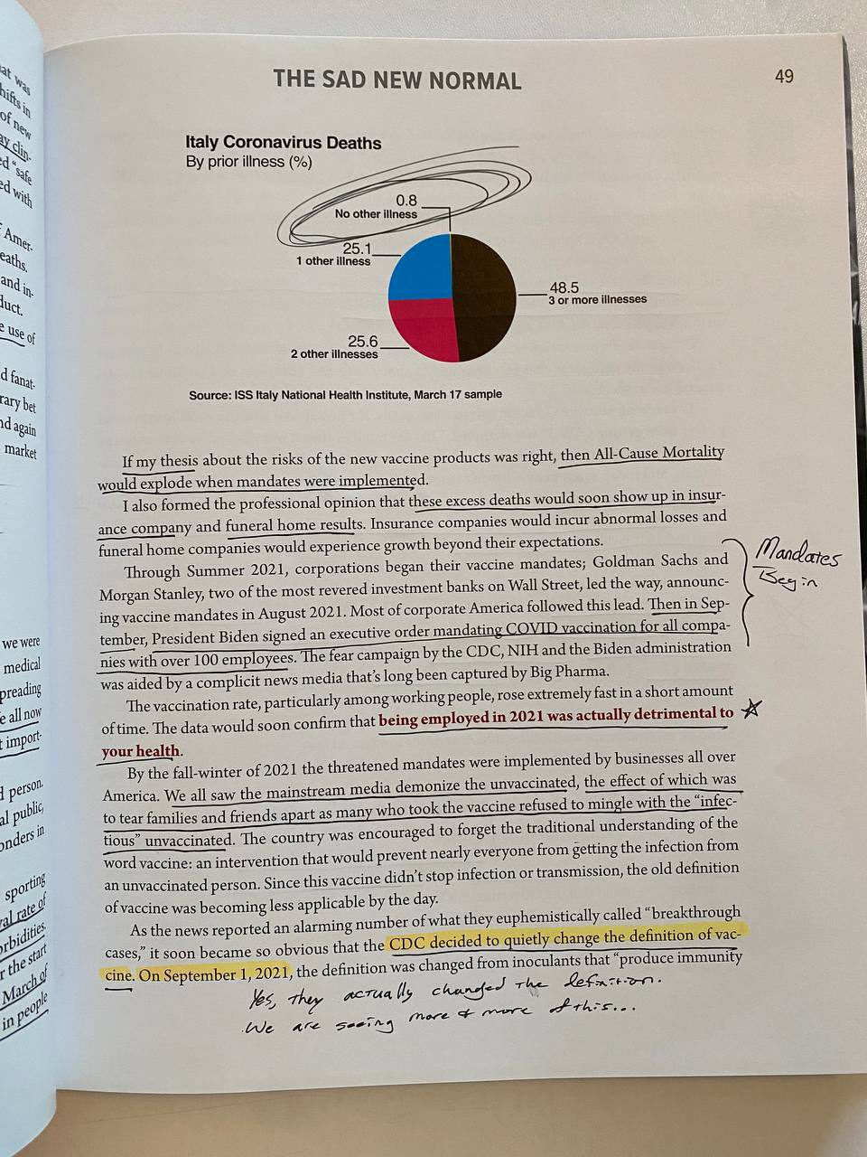 Physical detail of Drew's copy of "Cause Unknown"
