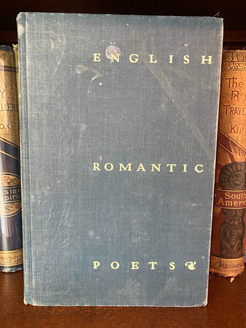 Cover of Drew's copy of English Romantic Poets