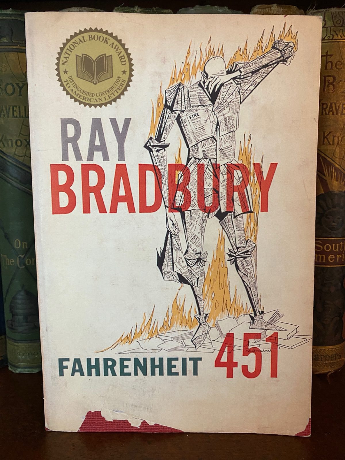 Cover of Drew's copy of Fahrenheit 451
