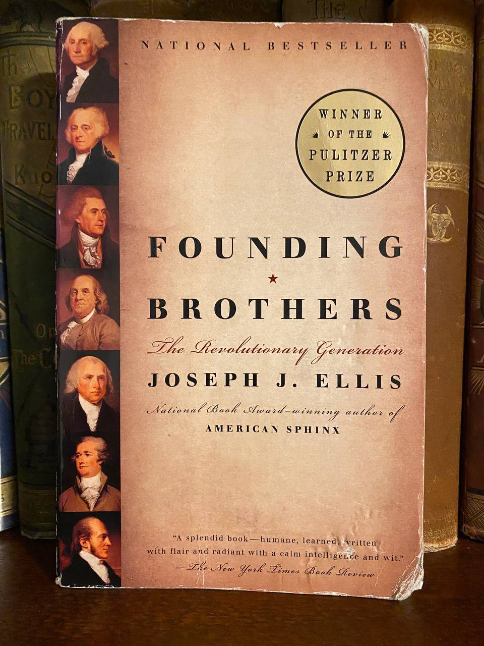 Cover of Drew's copy of Founding Brothers