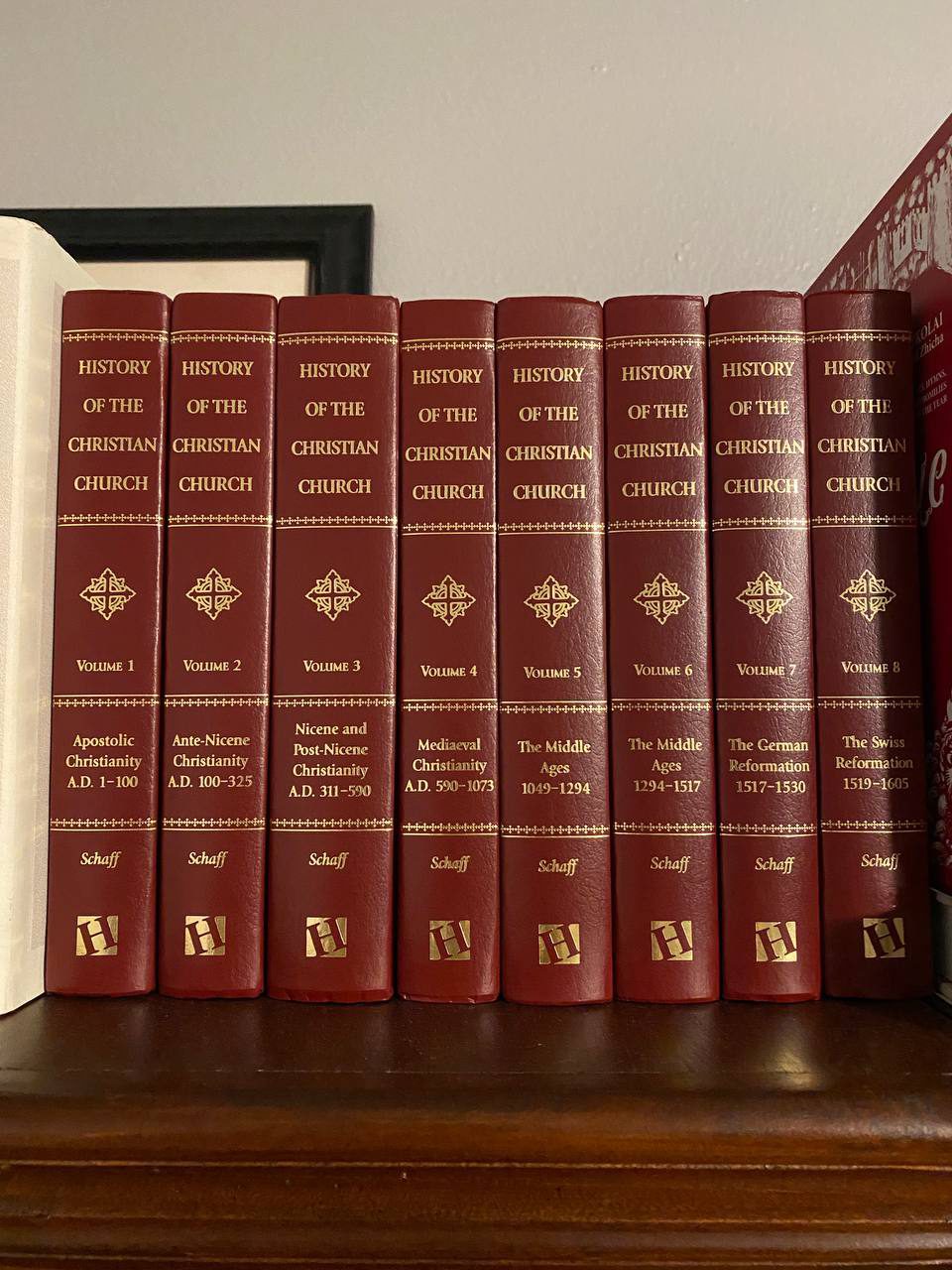 Cover of Drew's copy of History of the Christian Church