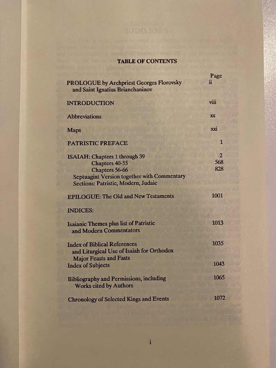 Physical detail of Drew's copy of Isaiah Through the Ages