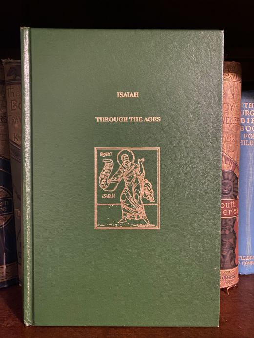 Cover of Drew's copy of Isaiah Through the Ages