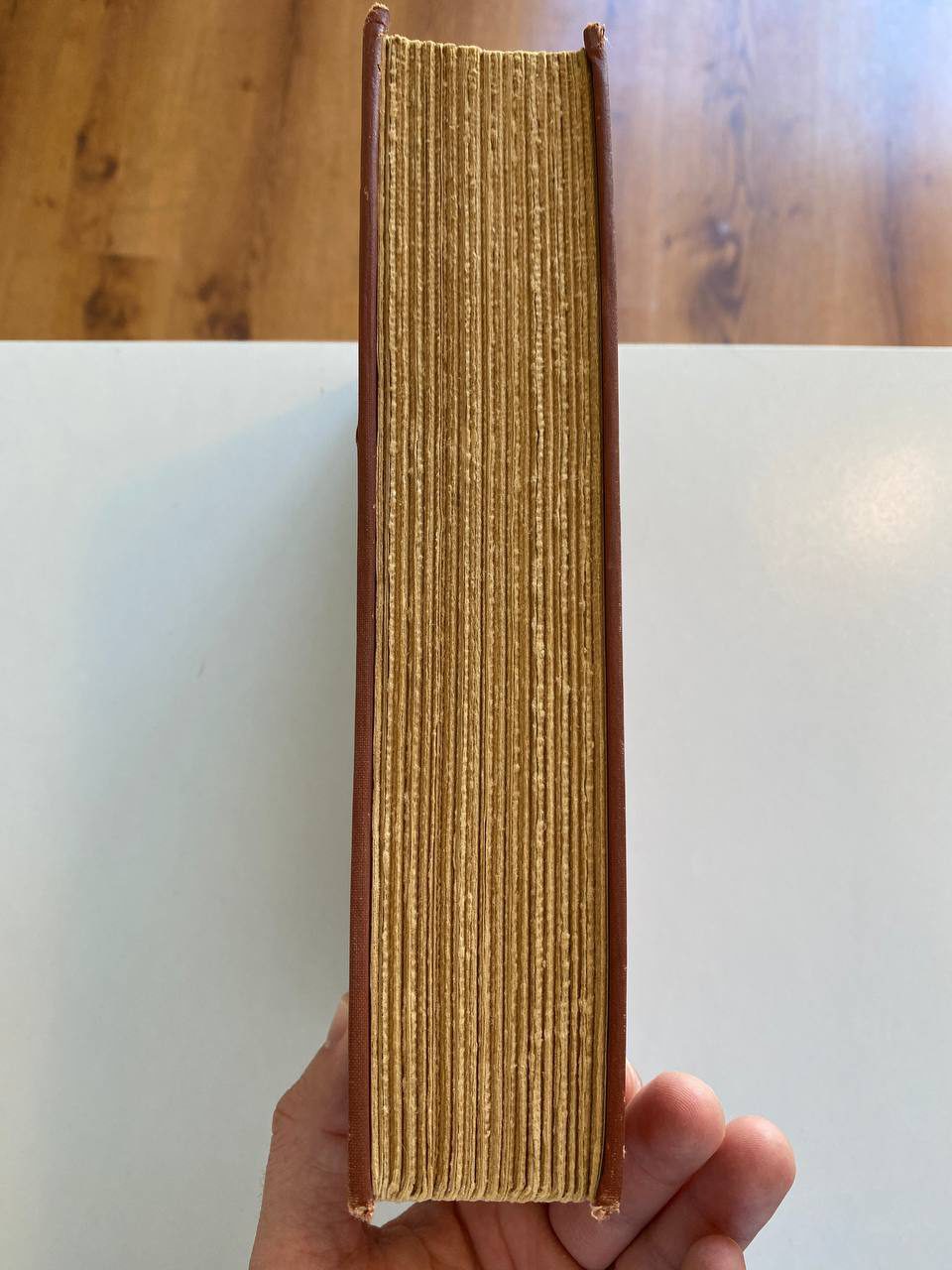 Text block and page edges of Drew's copy of Leaves of Grass