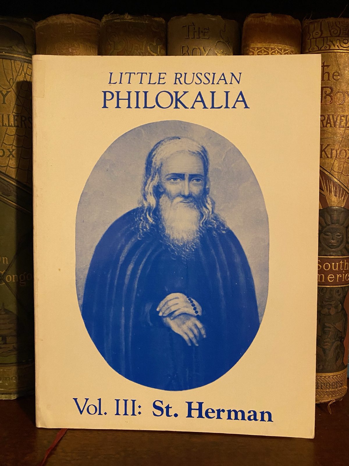 Cover of Drew's copy of Little Russian Philokalia, Vol. III: St. Herman