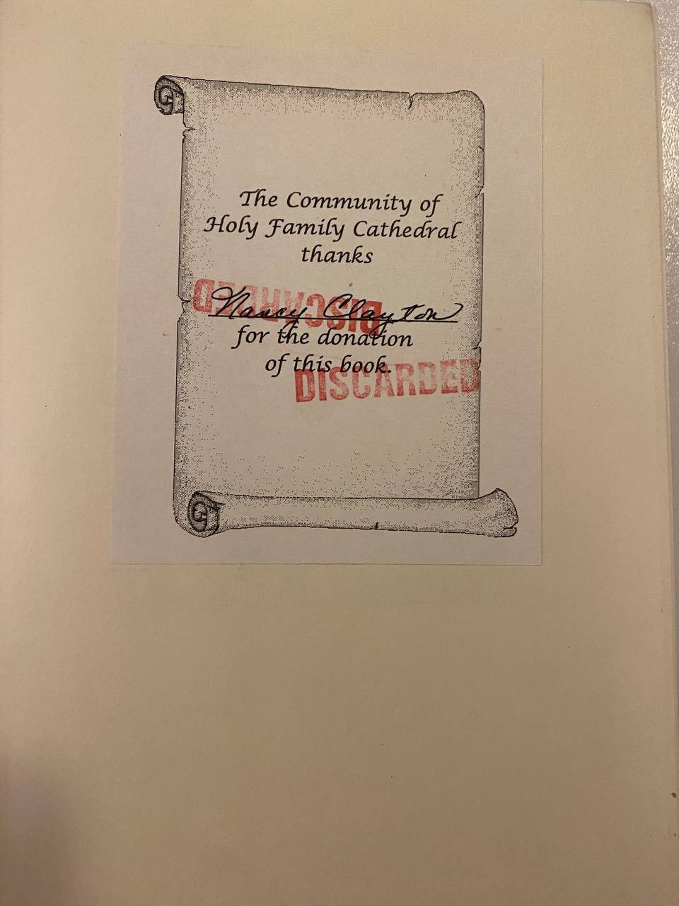 Physical detail of Drew's copy of Medieval Heresy