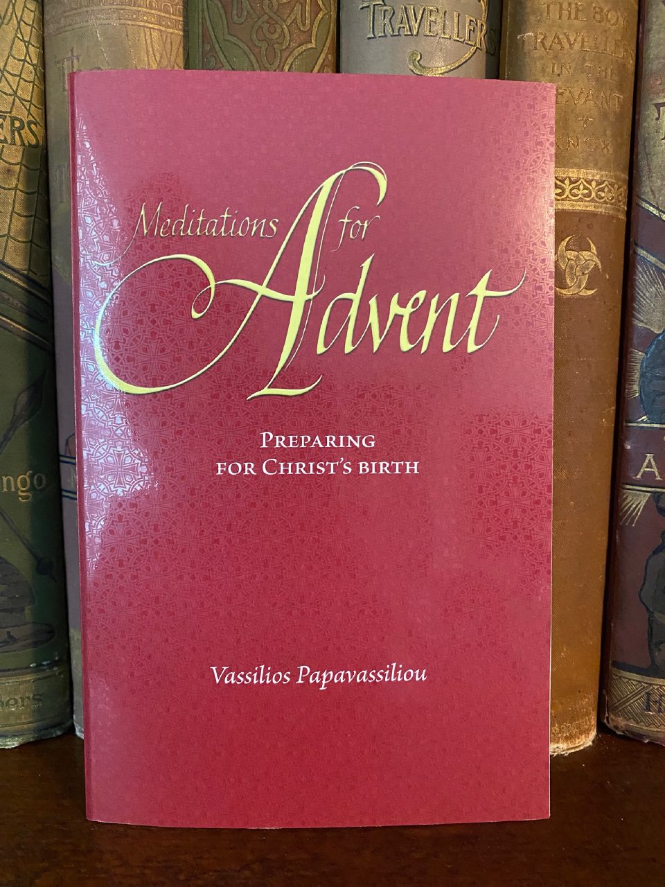 Front cover of Drew's copy of Meditations for Advent