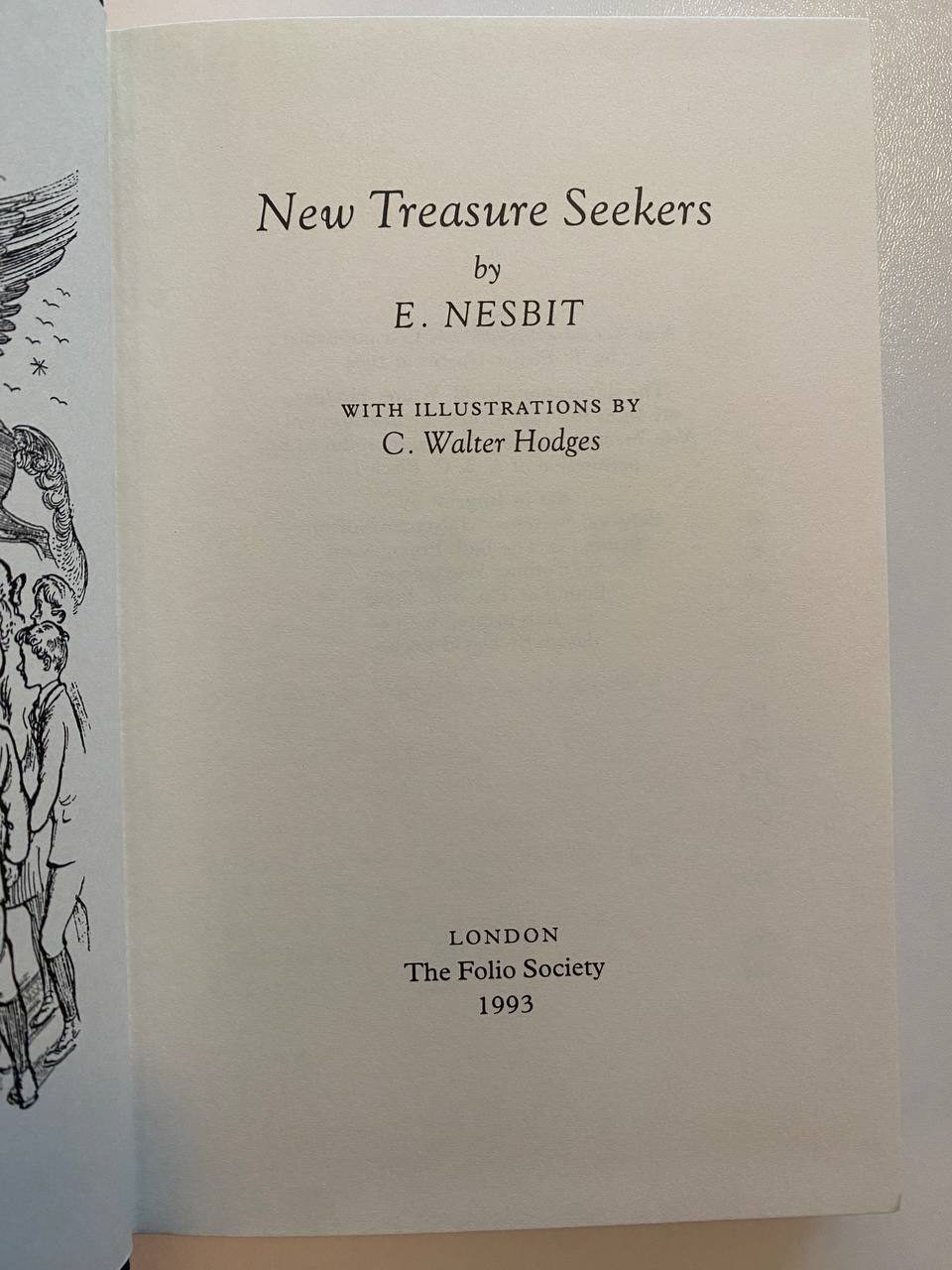 Title page of Drew's copy of New Treasure Seekers