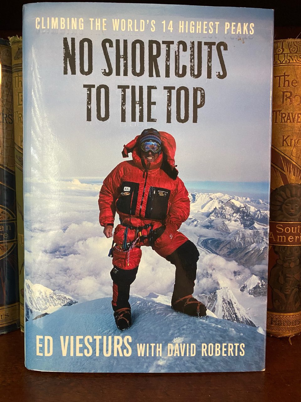 Front cover of Drew's copy of No Shortcuts to the Top