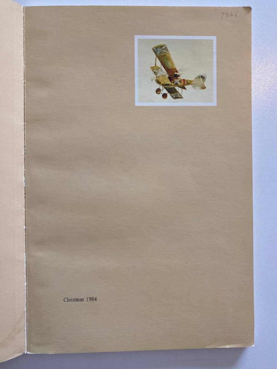 Christmas keepsake notice of Drew's copy of Once Upon a Canvas Sky