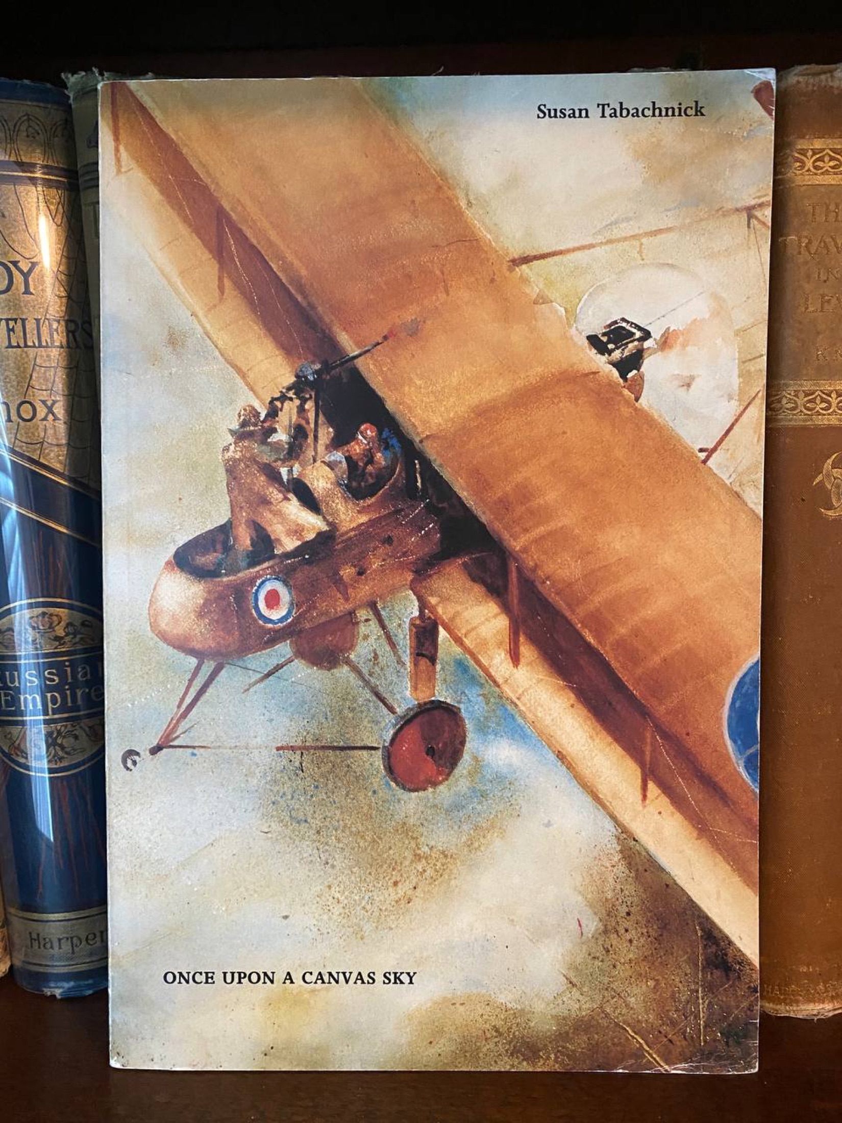Front cover of Drew's copy of Once Upon a Canvas Sky