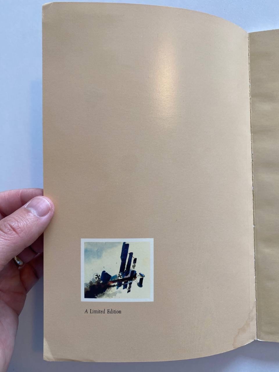 Limited-edition notice of Drew's copy of Once Upon a Canvas Sky