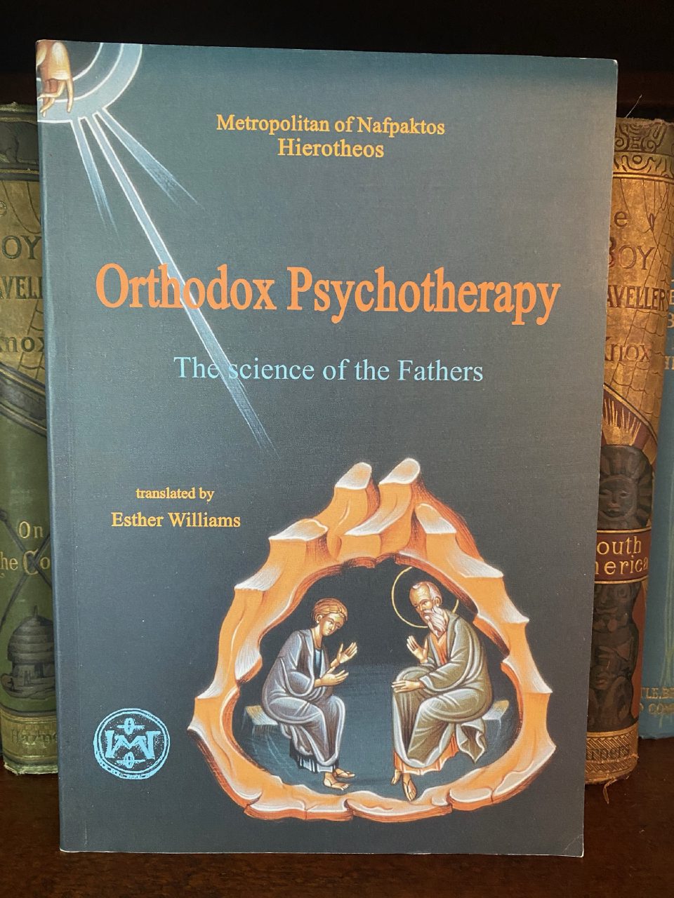 Front cover of Drew's copy of Orthodox Psychotherapy