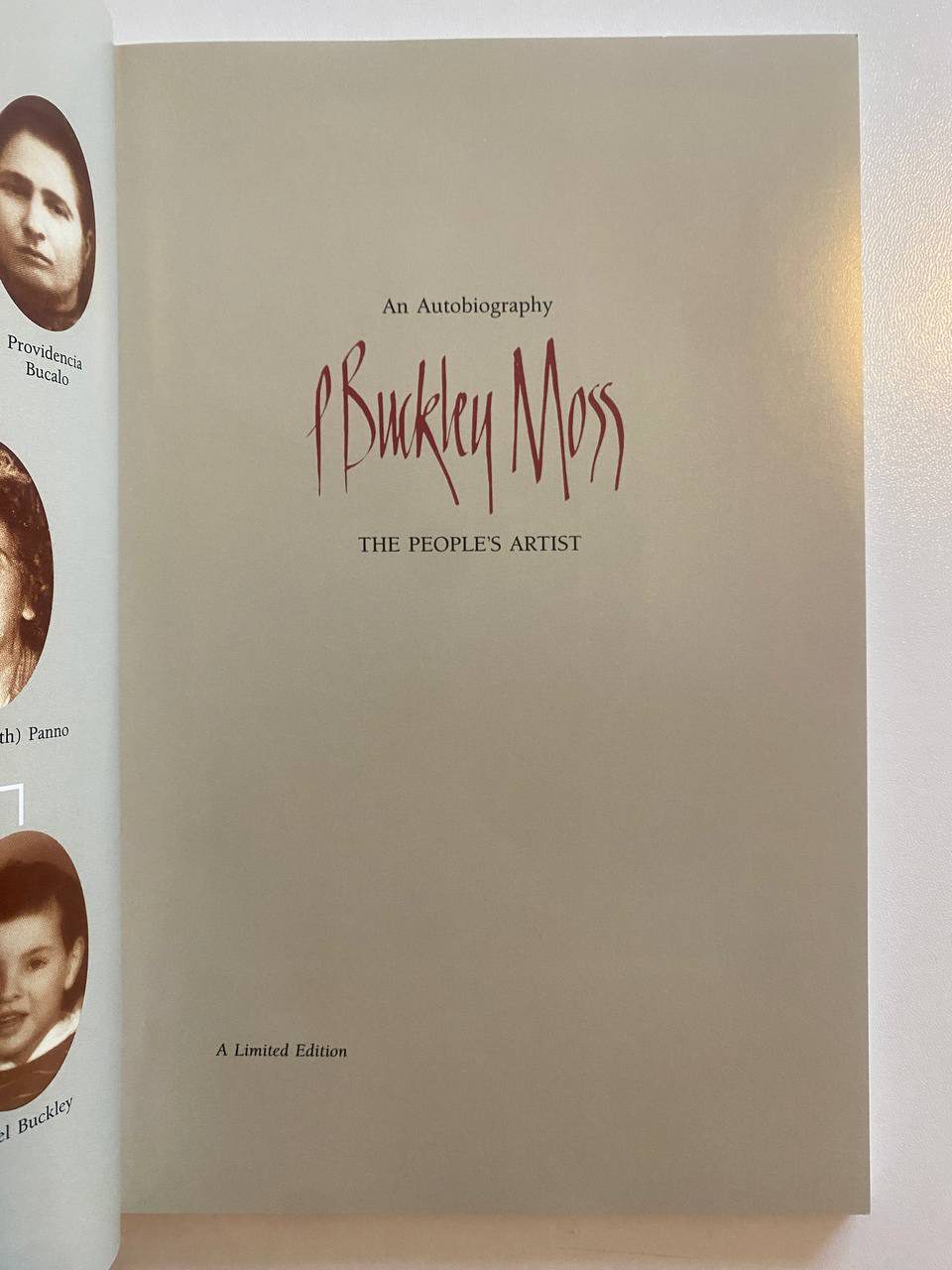 Limited-edition notice of Drew's copy of P. Buckley Moss: The People's Artist