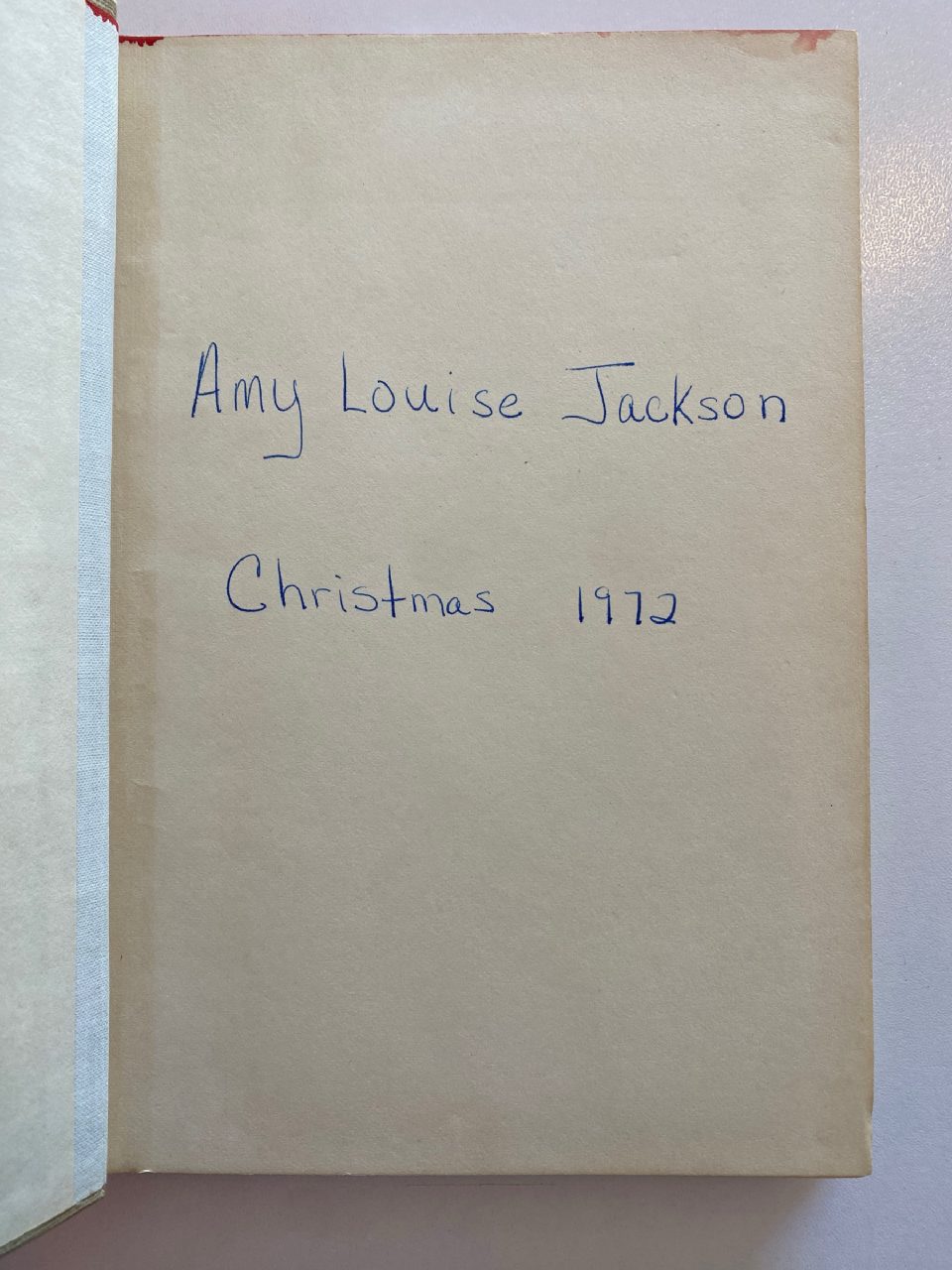 Interior or edition detail of Drew's copy of Pippi Longstocking