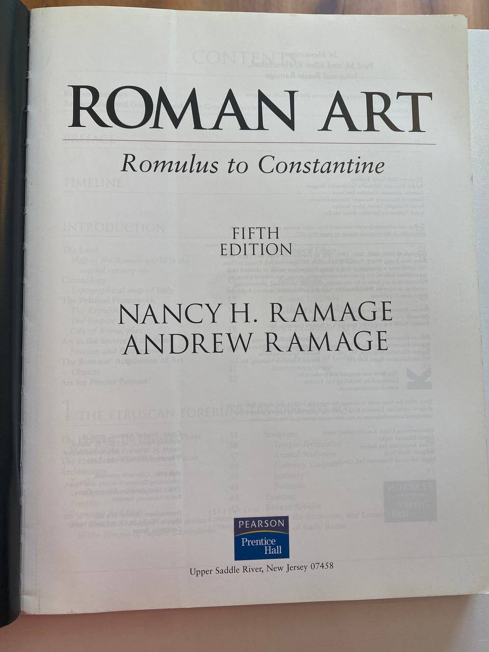 Title page of Drew's copy of Roman Art