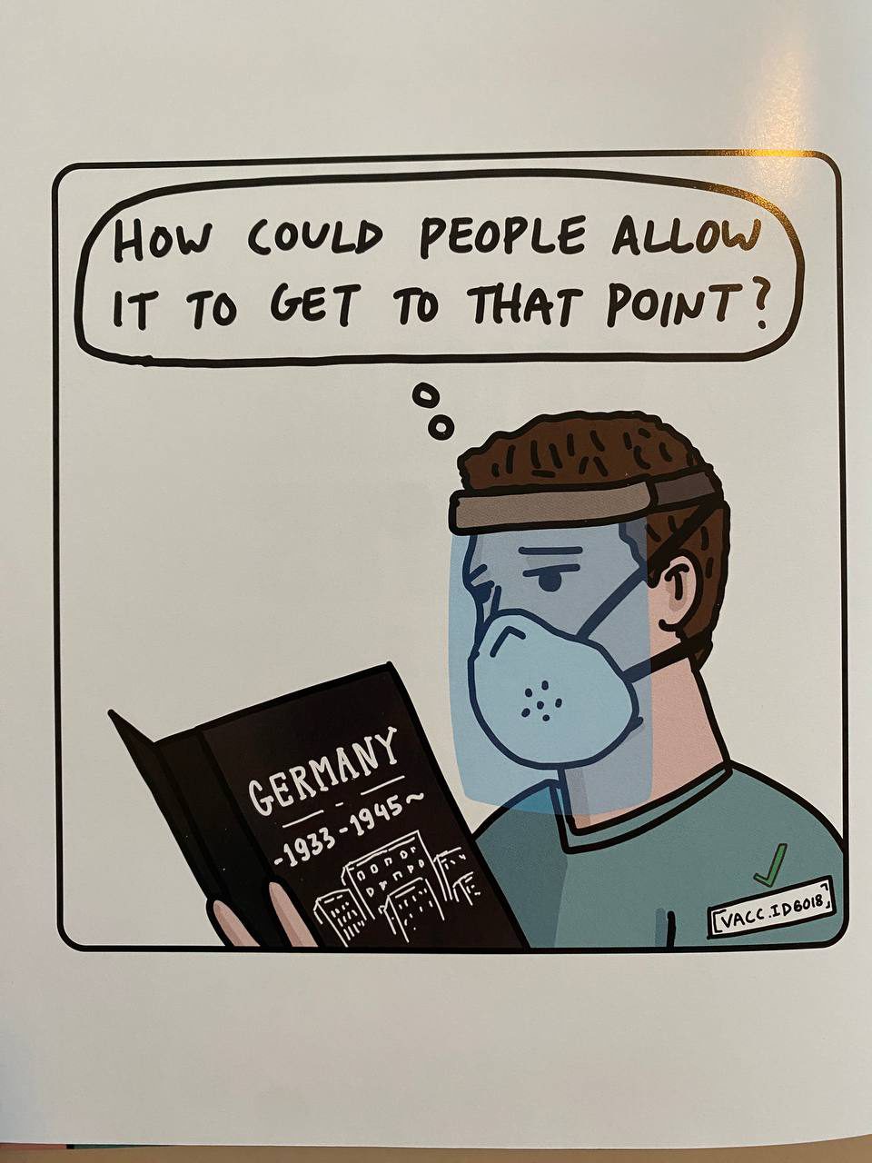 Physical detail of Drew's copy of Savage Memes Vol. 3