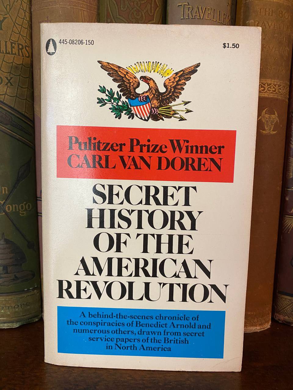 Cover of Drew's copy of Secret History of the American Revolution