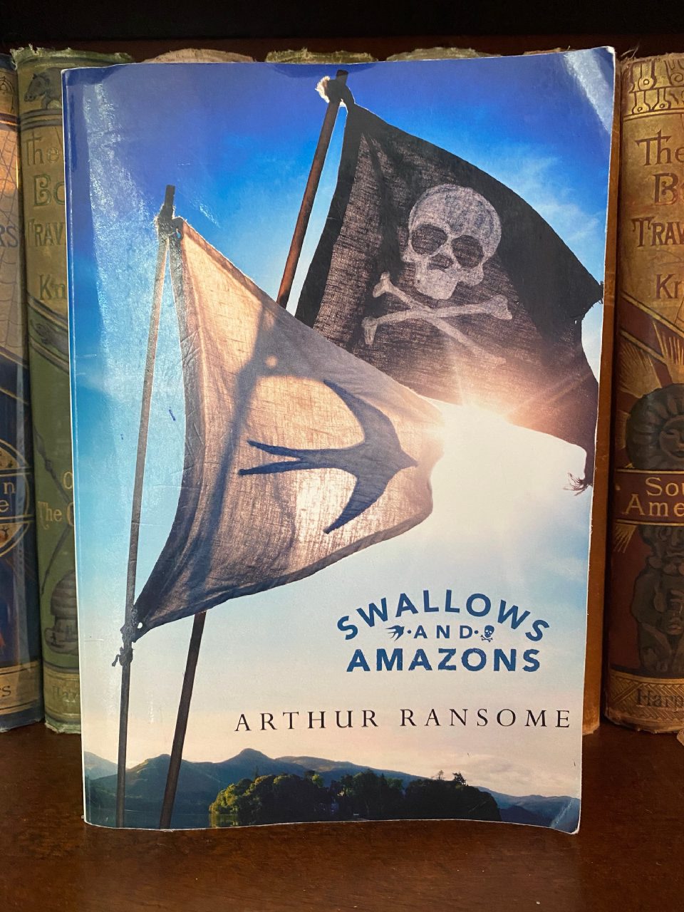 Front cover of Drew's copy of Swallows and Amazons