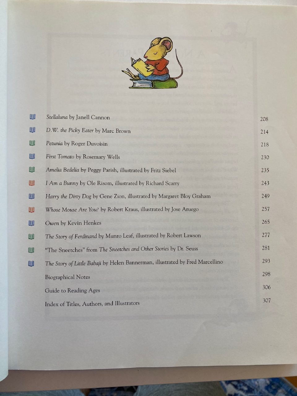 Back cover of Drew's copy of The 20th-Century Children’s Book Treasury
