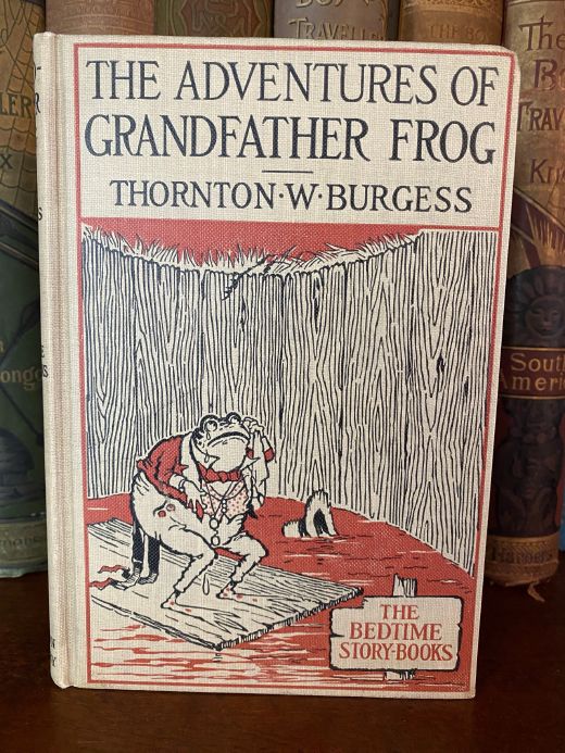Cover of Drew's copy of The Adventures of Grandfather Frog