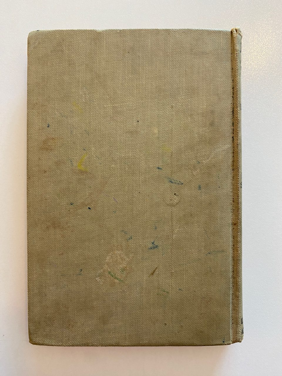 Back cover of Drew's copy of The Adventures of Johnny Chuck