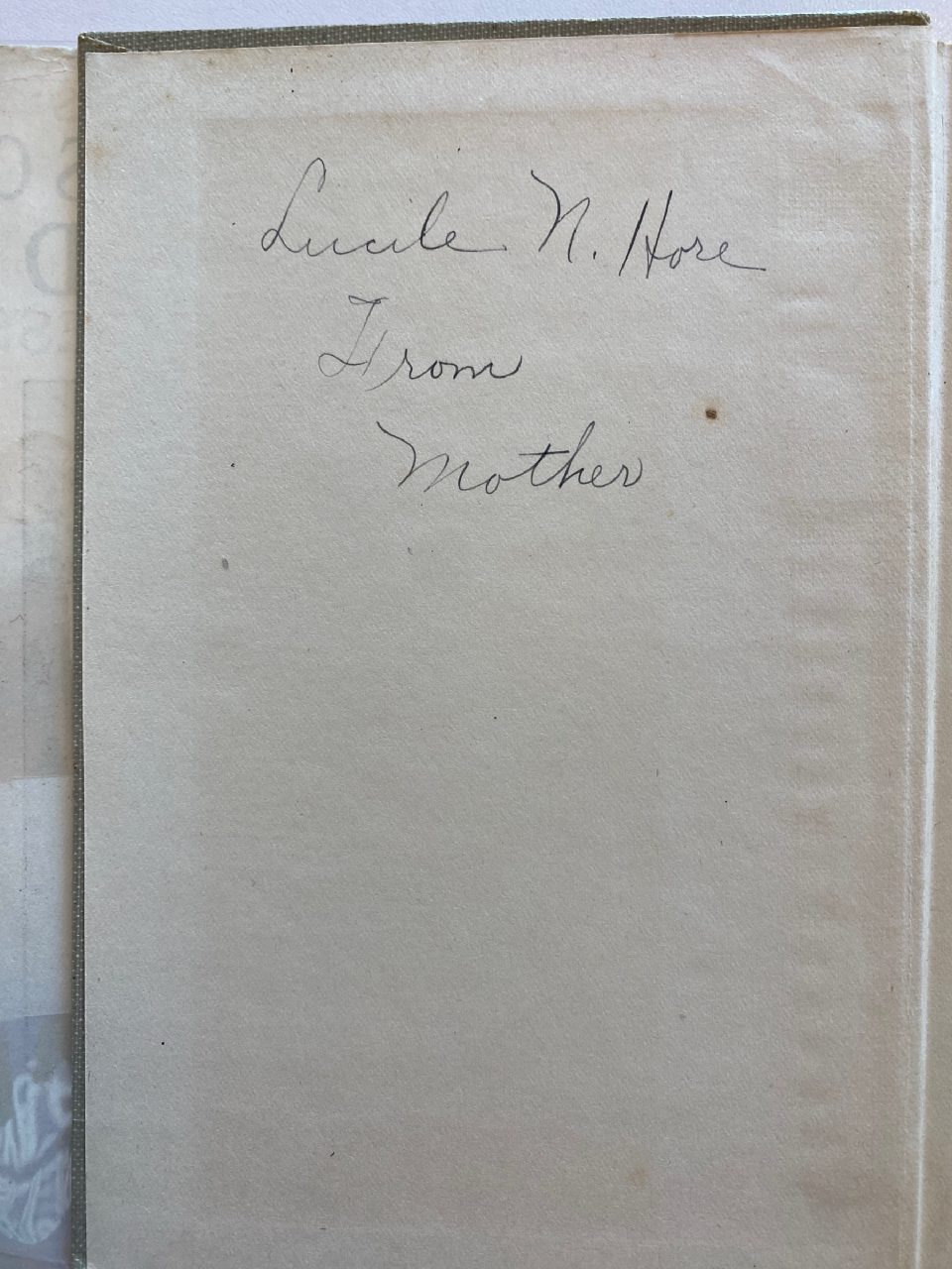 Interior or edition detail of Drew's copy of The Adventures of Old Mr. Toad