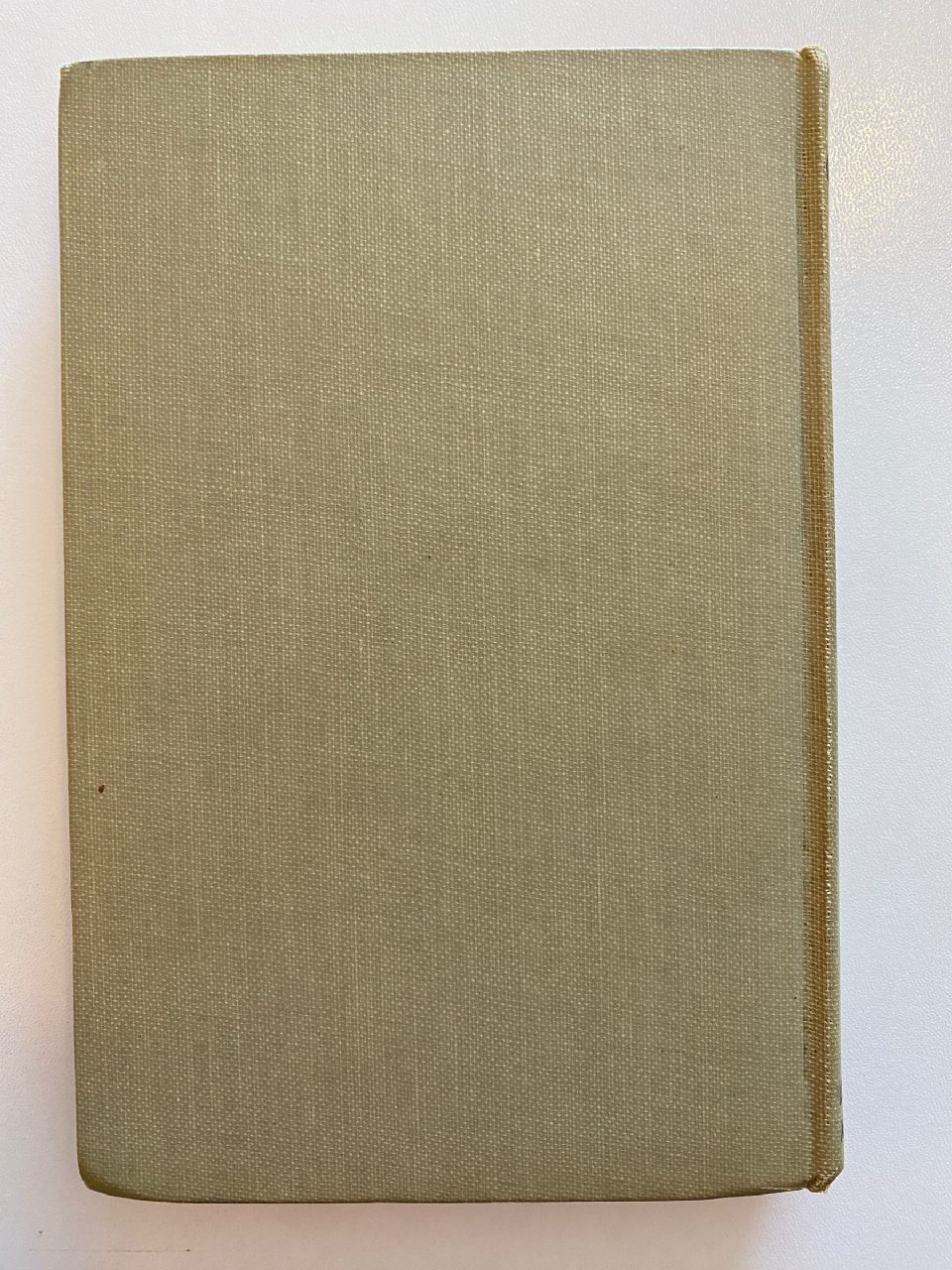 Back cover of Drew's copy of The Adventures of Peter Cottontail