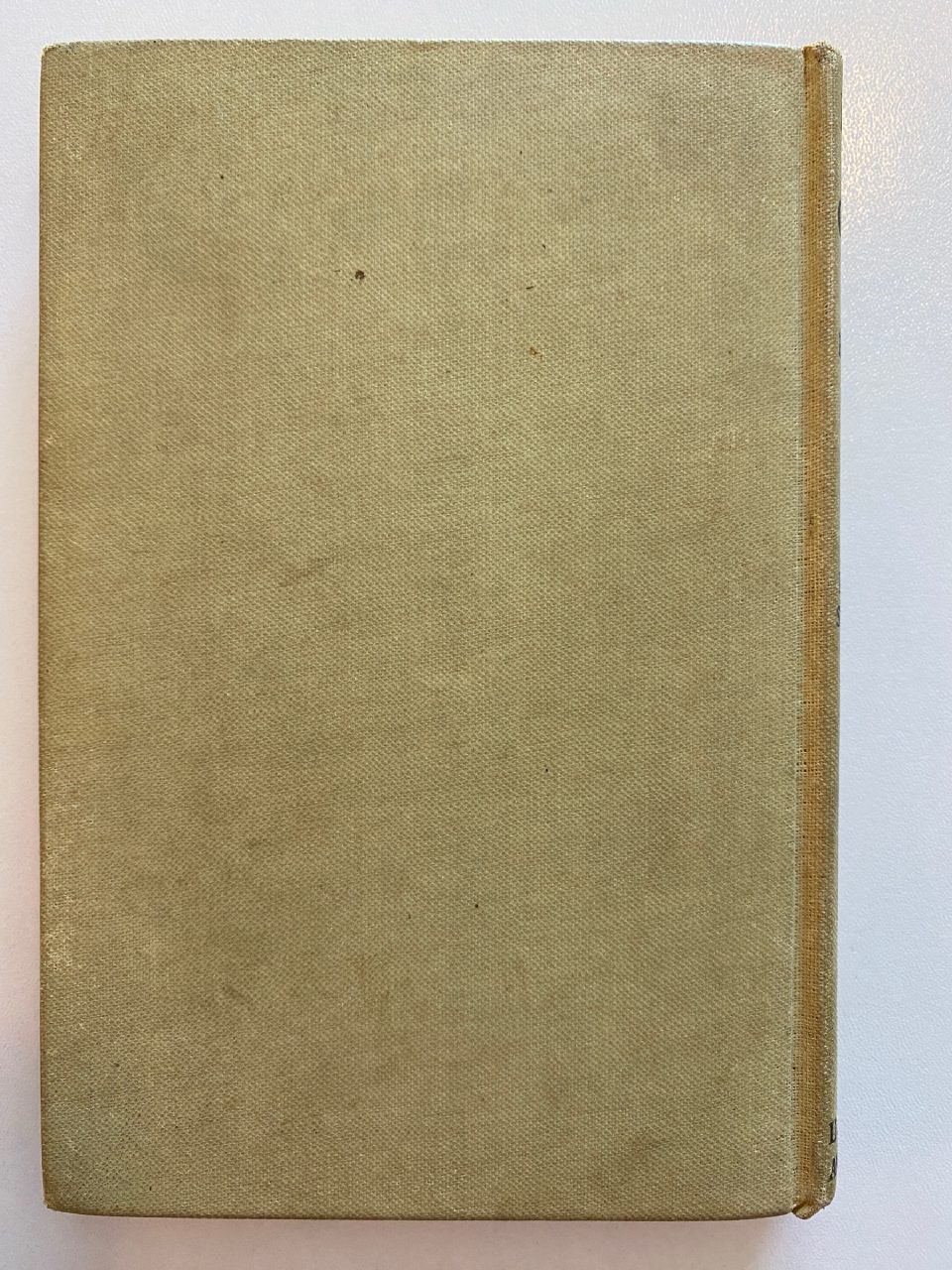 Back cover of Drew's copy of The Adventures of Poor Mrs. Quack