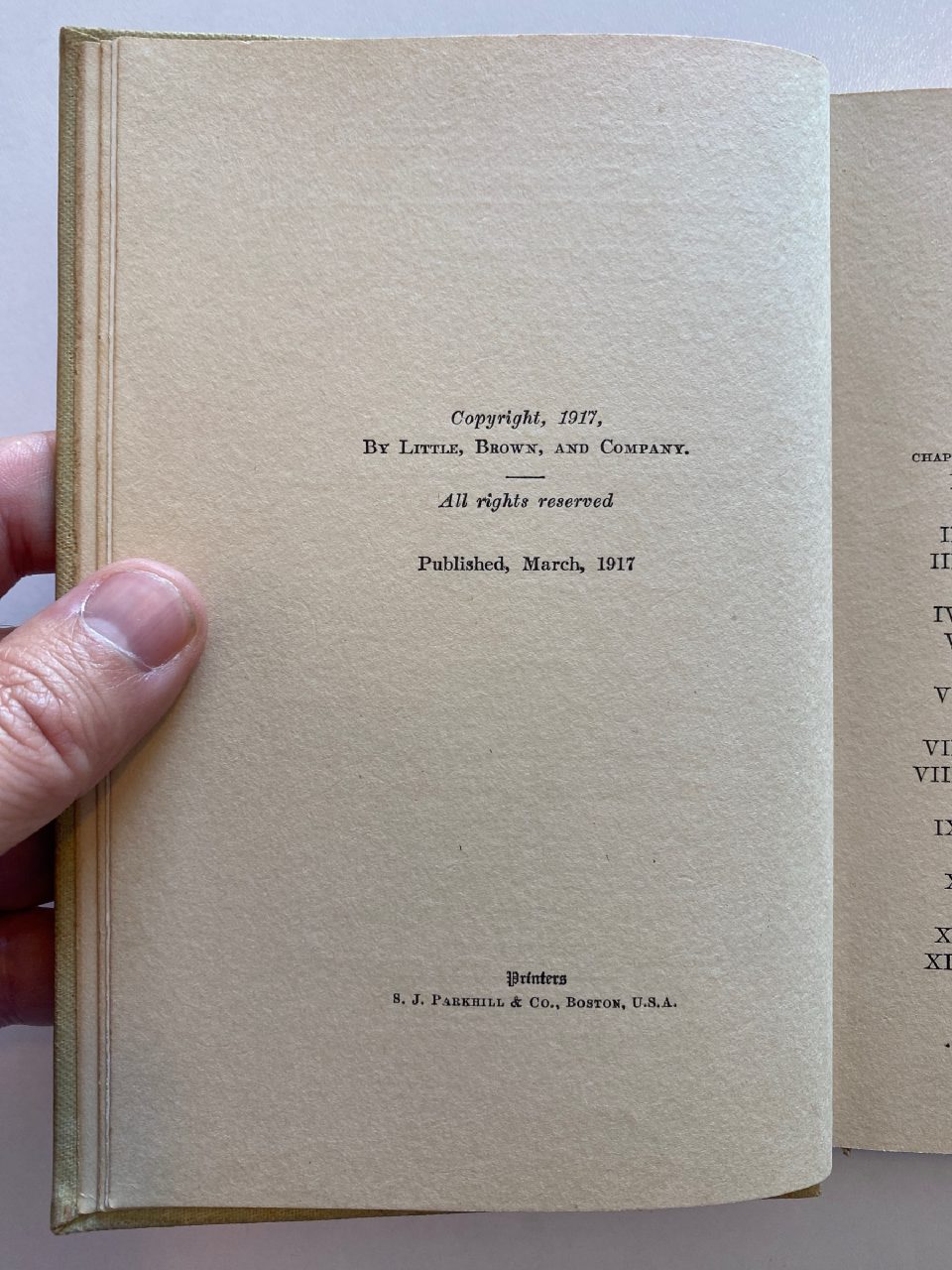 Interior or edition detail of Drew's copy of The Adventures of Poor Mrs. Quack