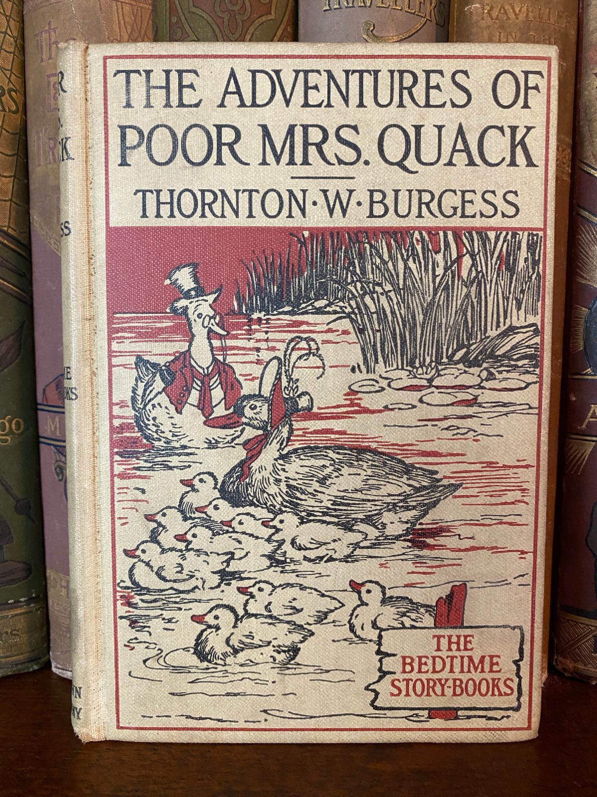 Cover of Drew's copy of The Adventures of Poor Mrs. Quack