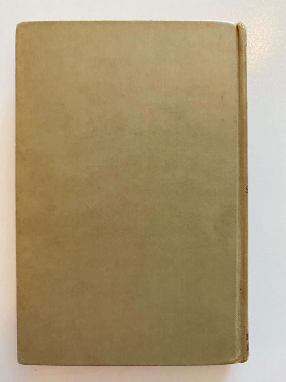 Back cover of Drew's copy of The Adventures of Reddy Fox