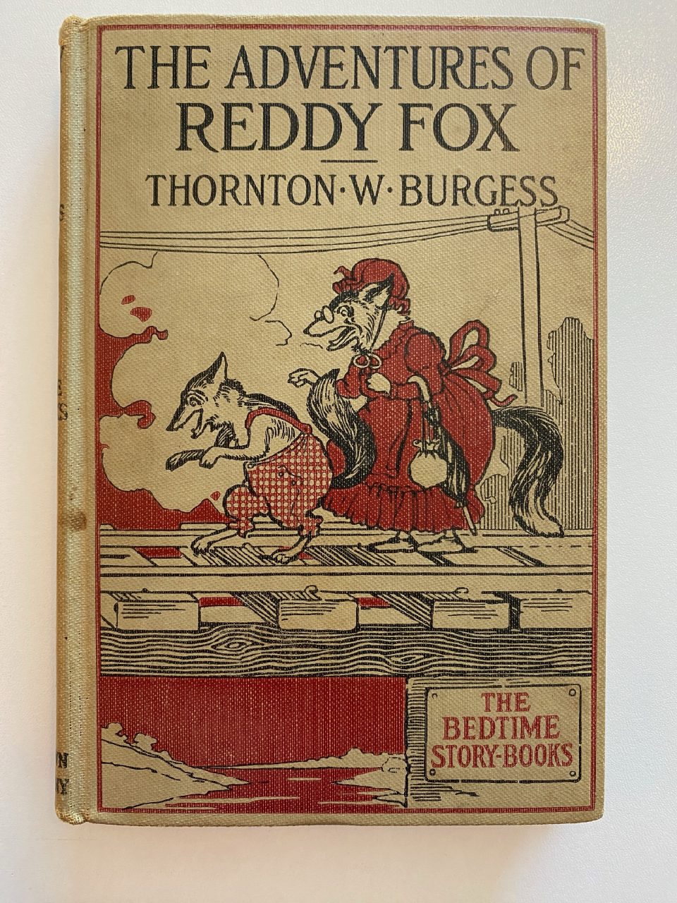 Front cover of Drew's copy of The Adventures of Reddy Fox