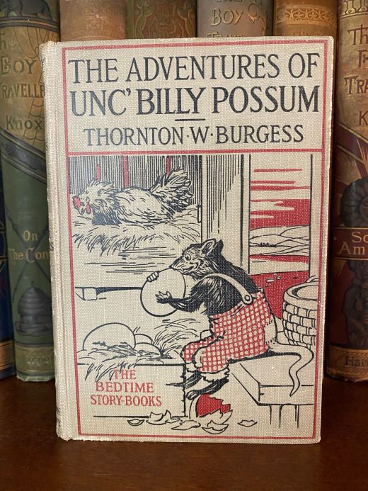 Cover of Drew's copy of The Adventures of Unc’ Billy Possum