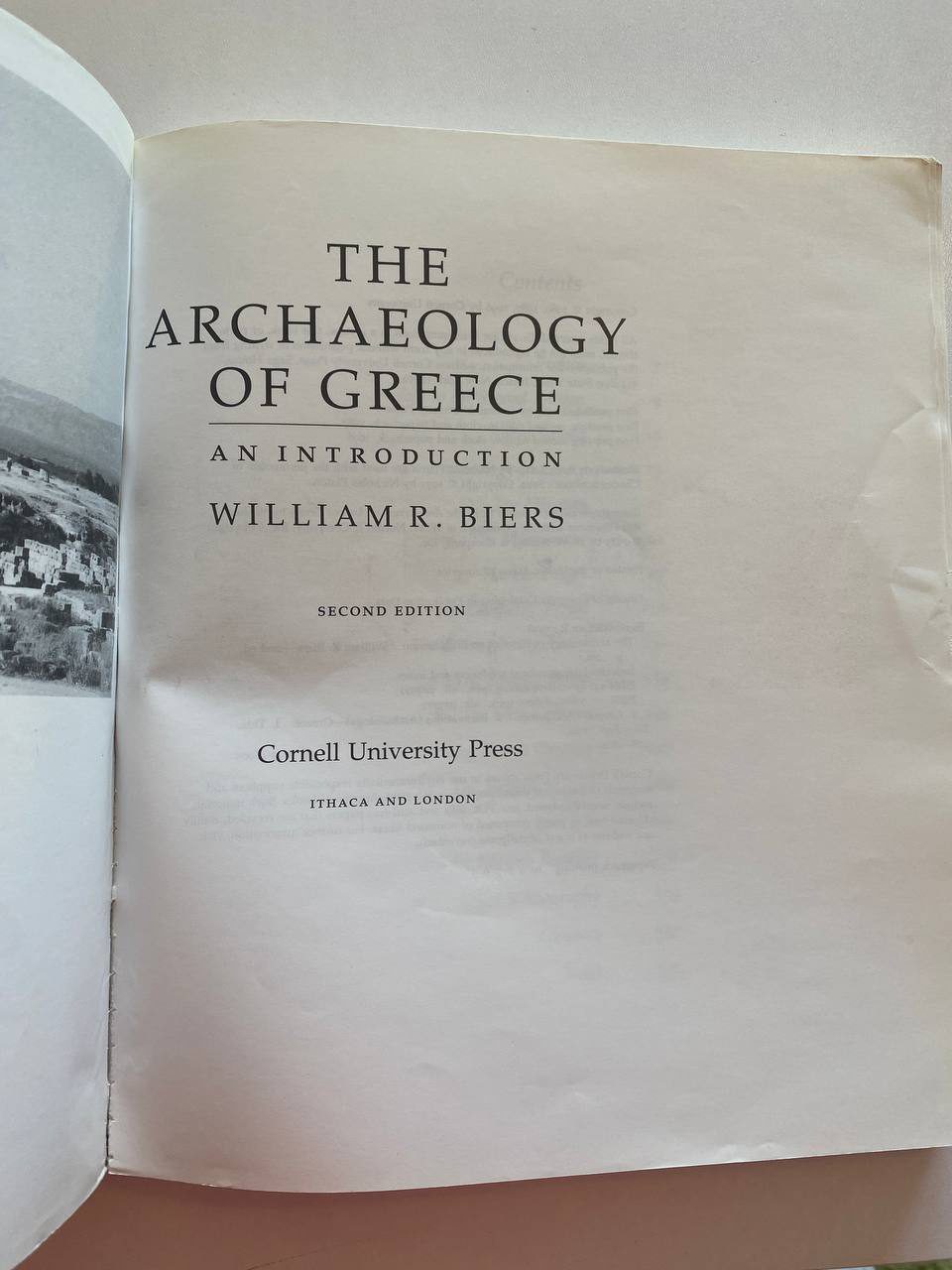 Title page of Drew's copy of The Archaeology of Greece