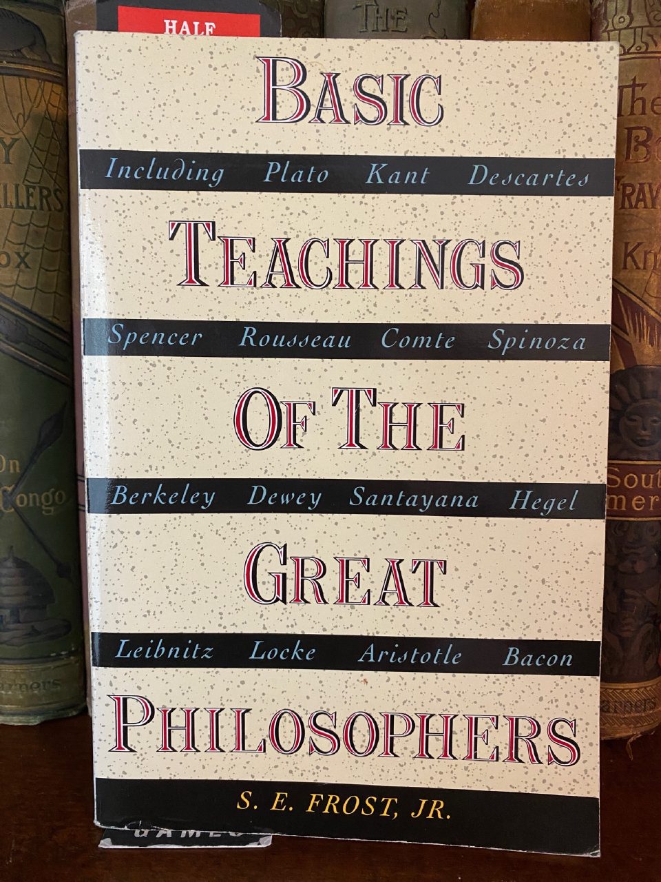 Front cover of Drew's copy of The Basic Teachings of the Great Philosophers