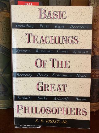 Cover of Drew's copy of The Basic Teachings of the Great Philosophers